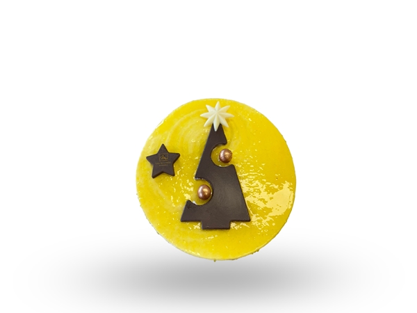 Kerst taartje mango passie